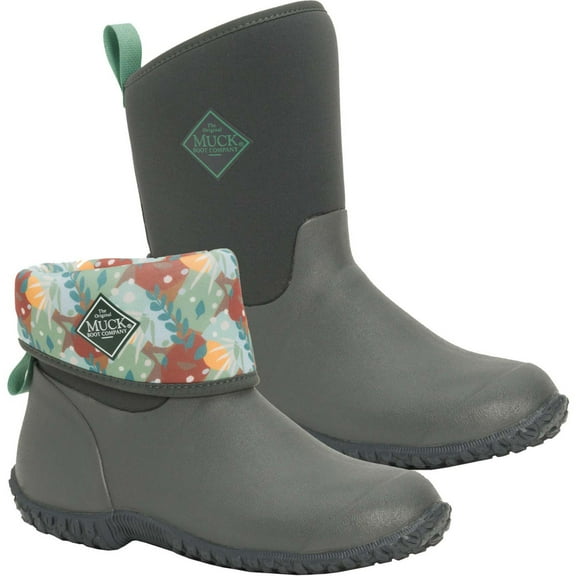 Women's Muckster II Mid - Gray Floral Size 10(M)