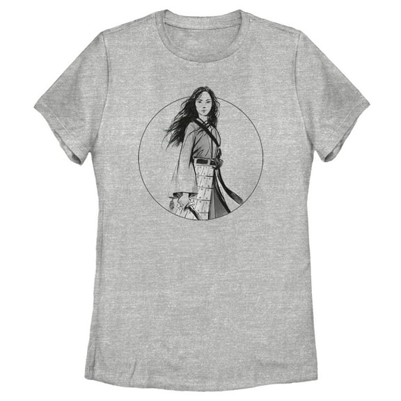Women's Mulan Classic Circle Graphic Tee Athletic Heather Medium