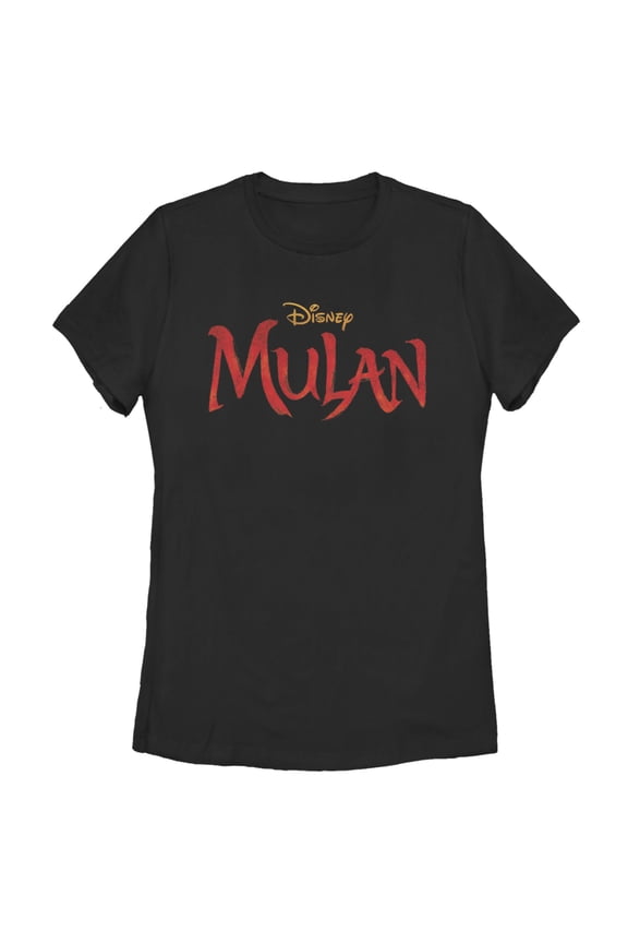 Women's Mulan Classic Logo Graphic Tee Black Small