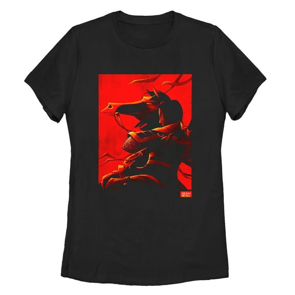 Women's Mulan Classic Poster  Graphic Tee Black Large