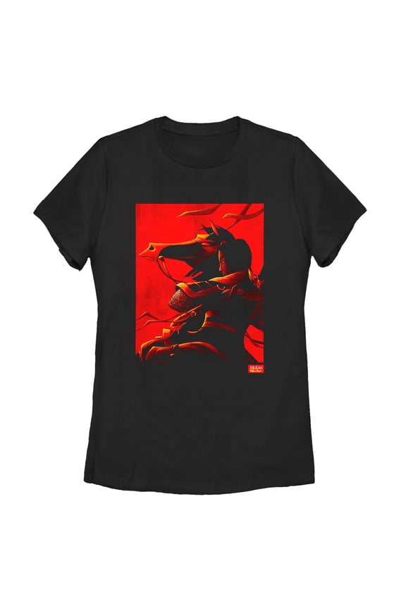 Women's Mulan Classic Poster Graphic Tee Black Small