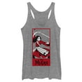 thumbnail image 1 of Women's Mulan Warrior Pose  Racerback Tank Top Gray Heather Medium, 1 of 3