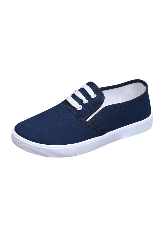 Women's Mules with Soft Lining for Touch Skin Comfort Canvas Shoes Fabric Trainers Casual Walking Summer Boat Low Loafer On Flat Wide Feet Breathable Com