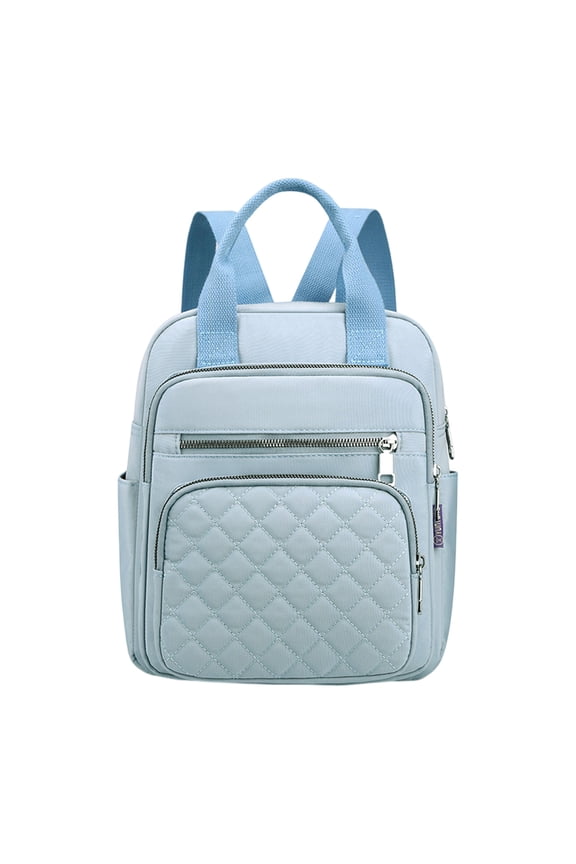 Women's Multi Purpose Backpack Convertible Crossbody Quilted Shoulder Bag Large Capacity Multi Pocket Daypack With Top Handle Hand Held Single Shoulder Cross Backpack Lightweight Fashion Backpack