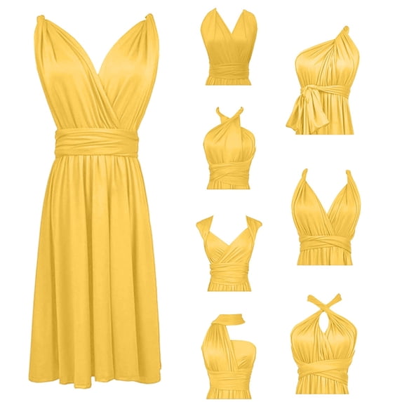 Women's Multi Strap Backless Dress Casual Sleeveless with Tie Detail Flirty Party Clubwear Summer