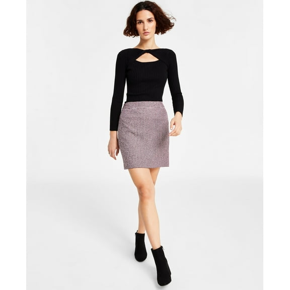 Women's Multi Tweed Mini Skirt Jazz Berry Multi 14