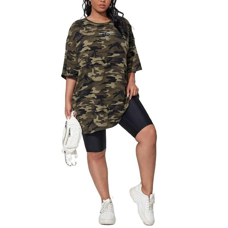 Women's camo shirt walmart online