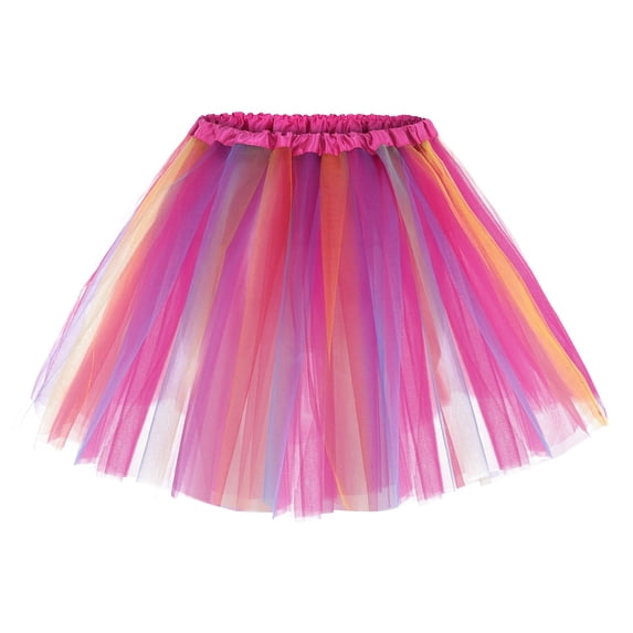 Women's Multicolor Skirt Candy Color Half Body Puff Petticoat Small Short Skirt for Fashion Lovers