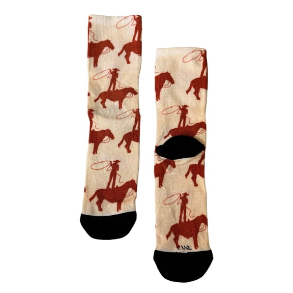 Women's Multicolor Western Cotton Poly Socks