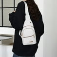 thumbnail image 1 of Women's Multifunctional Chest Bag, Polyester Shoulder Messenger Pack with Multiple Pockets, Assorted Colors, 35x20x7cm Size, Waterproof for Hiking, Camping or Shopping, 1 of 9