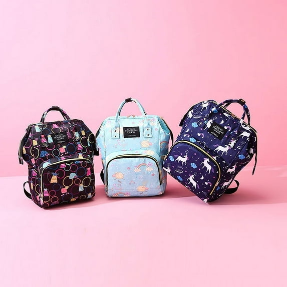 Women's Multifunctional Large Capacity Lightweight Backpack,Black Circle