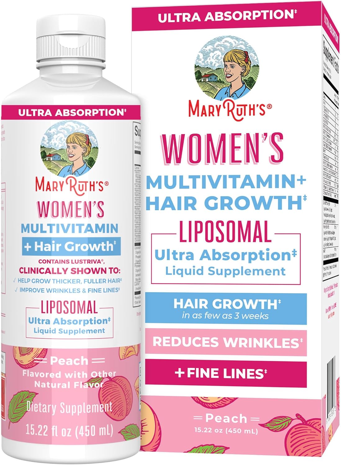 Women's Multivitamin + Lustriva Hair Growth Liposomal Biotin