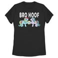 thumbnail image 1 of Women's My Little Pony Bro Hoof Greeting  Graphic Tee Black Large, 1 of 3