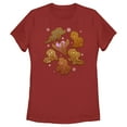 thumbnail image 1 of Women's My Little Pony: Friendship is Magic Gingerbread Ponies  Graphic Tee Red Large, 1 of 4