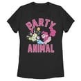 thumbnail image 1 of Women's My Little Pony: Friendship is Magic Pinkie Pie Party Animal  Graphic Tee Black X Large, 1 of 4