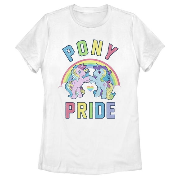 Women's My Little Pony Pony Pride Love  Graphic Tee White X Large