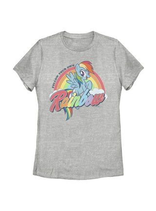 Women's My Little Pony Rainbow Dash Follow Your Own Rainbow T-shirt : Target