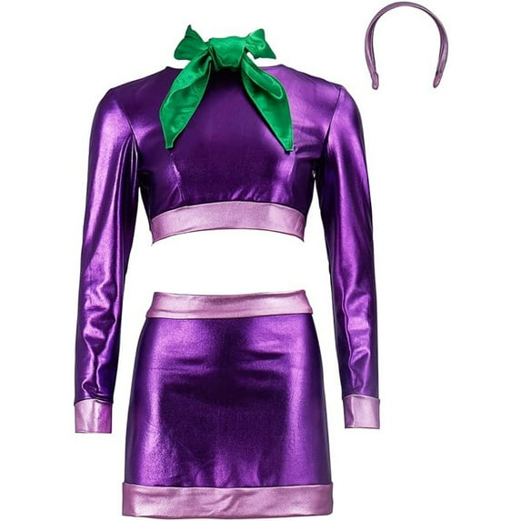 Women's Mystery-Solving Danger Prone DaphnePattern Mini Skirt Set - Retro Pin-Up Inspired Outfit