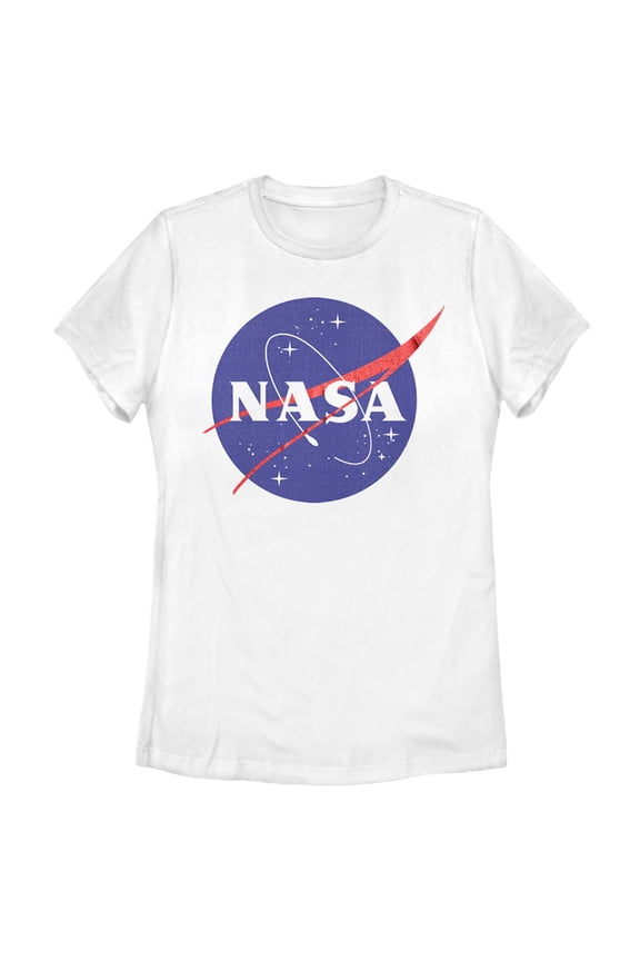 Women's NASA Circle Logo Graphic Tee White 2X Large