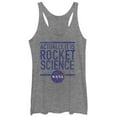 thumbnail image 1 of Women's NASA It is Rocket Science  Racerback Tank Top Gray Heather Medium, 1 of 3