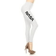 thumbnail image 1 of Women's NASA Letter Printed Leggings for Regular PLUS 3X5X, 1 of 3
