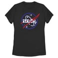 thumbnail image 1 of Women's NASA Neon Sign Classic Logo Graphic Tee Black 2X Large, 1 of 3