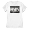 thumbnail image 1 of Women's NASA Space Shuttle Blast Off Text Over Lay Graphic Tee White Medium, 1 of 4