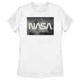 thumbnail image 1 of Women's NASA Space Shuttle Blast Off Text Over Lay  Graphic Tee White Small, 1 of 4