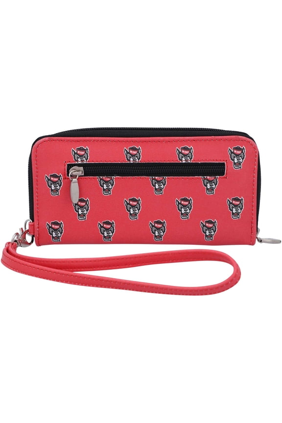 Women's NC State Wolfpack Zip-Around Wristlet Wallet