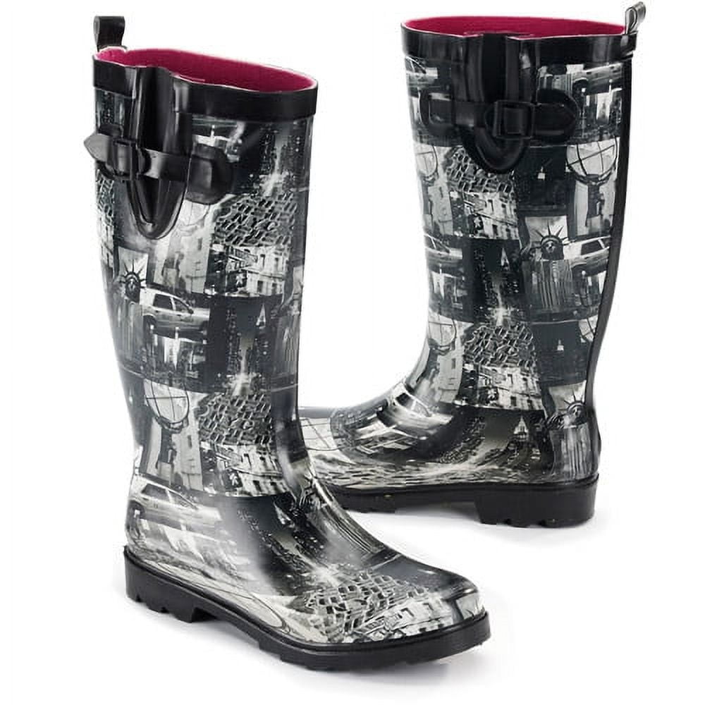 Women's NYC Buckle Rain Boots