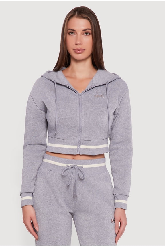 Women's NYC Graphic Fleece Lined Hooded Sweatshirt
