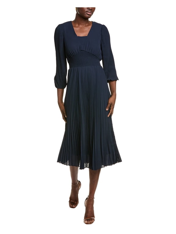 Nanette Nanette Lepore womens Midi Dress, 8, Blue