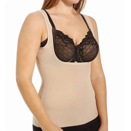 Women's Naomi & Nicole 7770 Unbelievable Comfort Plus Size Step-In Torsette (Cupid Nude 1X)
