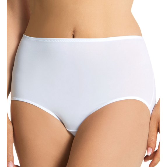 Women's Naomi & Nicole A215 Wonderful Edge Brief Panty (White 2X)