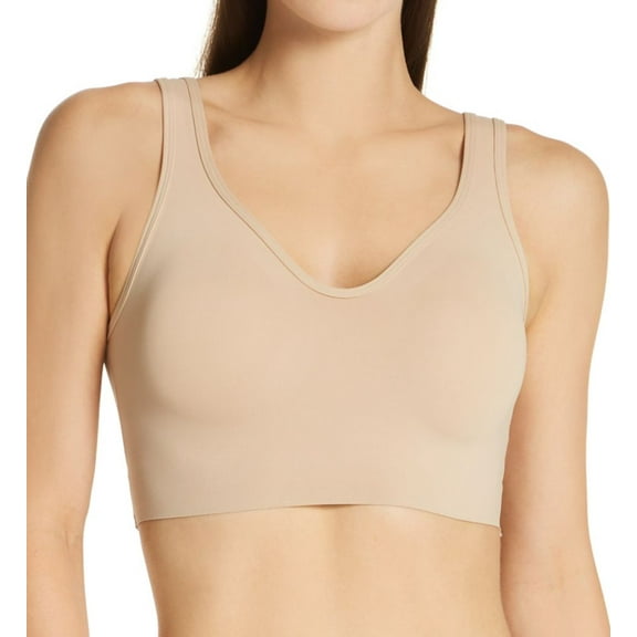 Women's Naomi & Nicole 7511 Wireless Longline Lounge Bra (Warm Beige M)