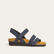 Womens Naot Kayla Sandal Navy Velvet Nubuck 39 M