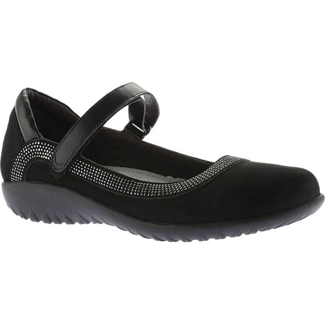 Women's Naot Tahi Mary Jane Black combo Nubuck/Leather 36 M - Walmart.com