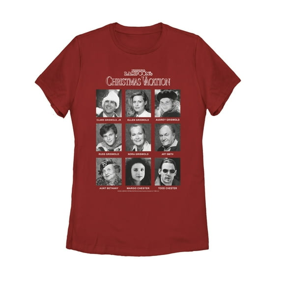 Women's National Lampoon's Christmas Vacation Griswold Yearbook  Graphic Tee Red Small