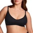 thumbnail image 1 of Women's Natrelax No Underwire Comfort Bralette Ribbed Wireless Bra Sleep Unlined V Neck Bras Soft Everyday, 1 of 6