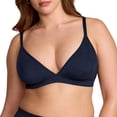 thumbnail image 1 of Women's Natrelax Triangle Bralette No Underwire Plunge Unlined Ribbed Soft Wireless Bra V Neck Sexy Everyday, 1 of 6