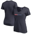 thumbnail image 1 of Women's Navy Arizona Wildcats Alternate Auxillary Logo V-Neck T-Shirt, 1 of 3