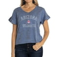 thumbnail image 1 of Women's Navy Arizona Wildcats Daisy Tri-Blend V-Neck T-Shirt, 1 of 2