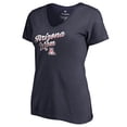 thumbnail image 1 of Women's Navy Arizona Wildcats Team Mom V-Neck T-Shirt, 1 of 3