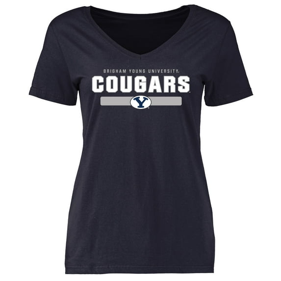 Women's Navy BYU Cougars Team Strong T-Shirt