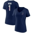 Women's Navy Boston Red Sox Mother's Day Plus Size Best Mom EverVNeck