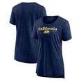 thumbnail image 1 of Women's Navy Cal Bears Breakneck Speed Tri-Blend T-Shirt, 1 of 3