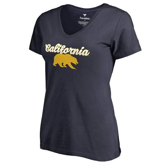 Women's Navy Cal Bears Freehand T-Shirt