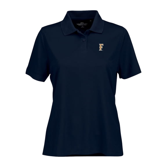 Women's Navy Cal State Fullerton Titans Vansport Omega Plus Size Tech Polo