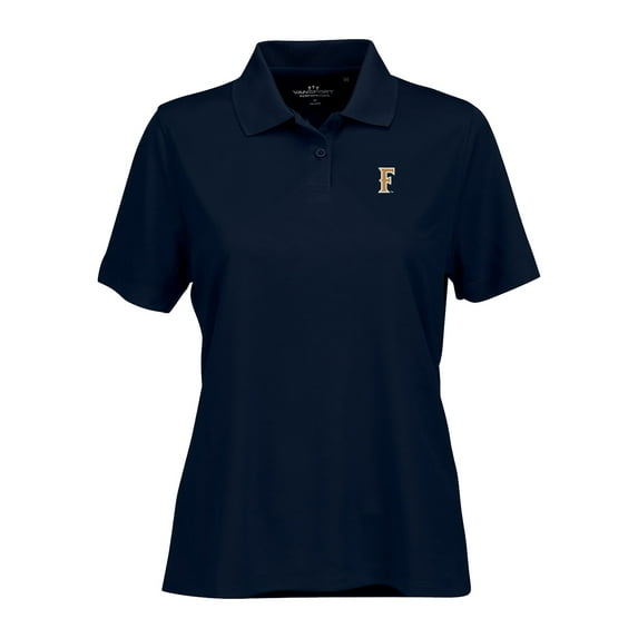 Women's Navy Cal State Fullerton Titans Vansport Omega Plus Size Tech Polo