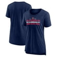 thumbnail image 1 of Women's Navy California Angels Power Swing Tri-Blend T-Shirt, 1 of 3